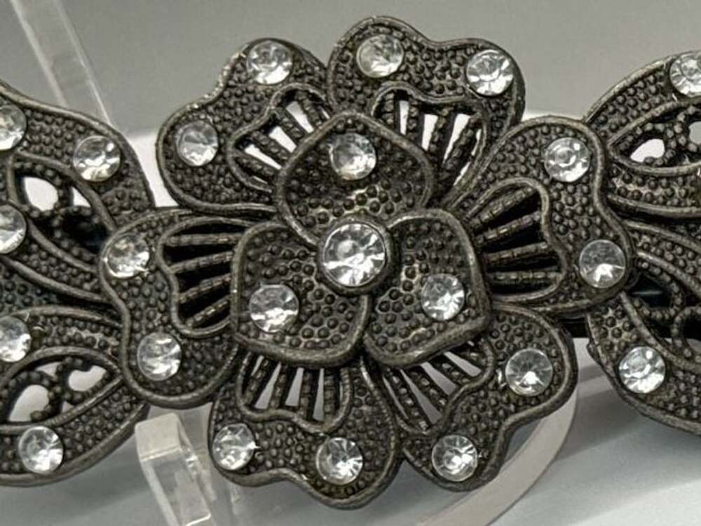 Vtg Decorative Daisy Hair Comb & Floral Rhinestone Hair Clip Lot Wedding Bridal - Picture 8 of 15